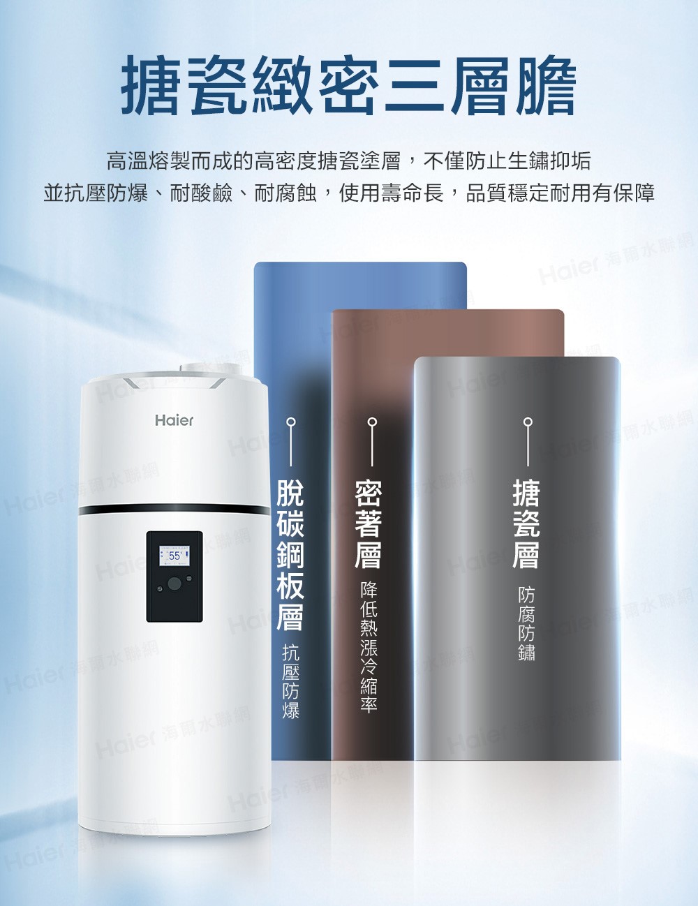Haier 海爾 M8系列壁掛式R290熱泵熱水器 80L / 110L / 150L
