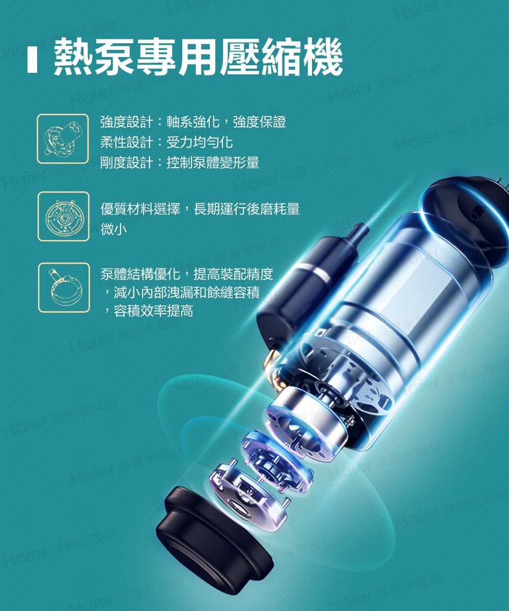 Haier 海爾 壁掛橫式空氣能熱泵熱水器 80L