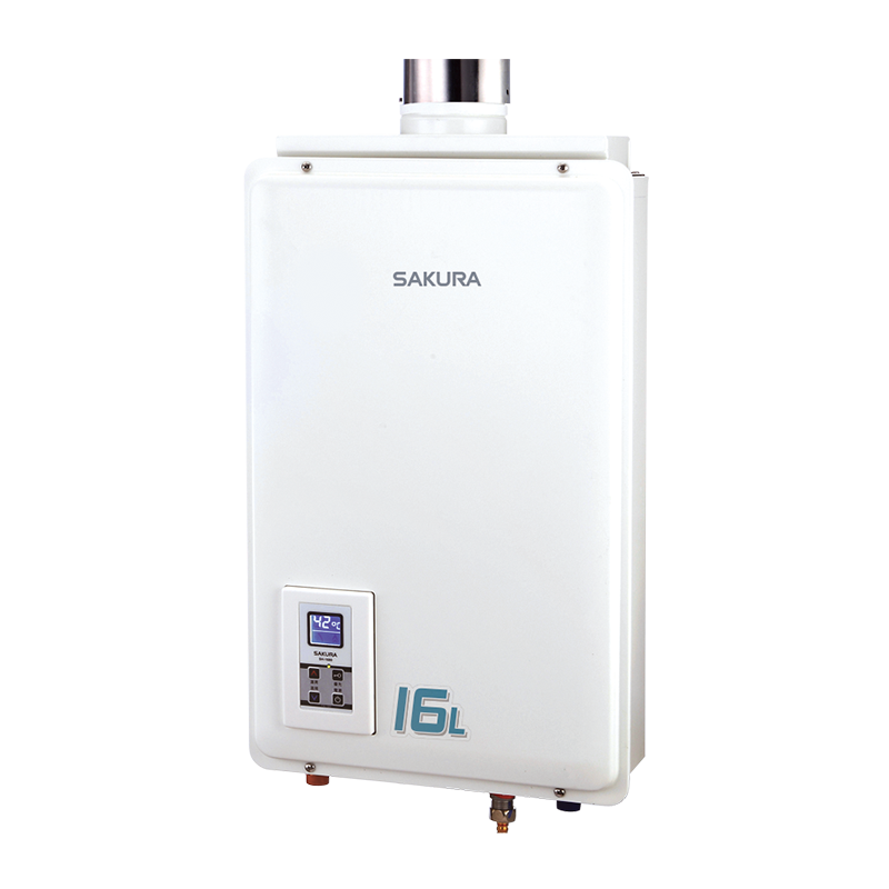 櫻花 SH1680 強制供排氣 全室內熱水器