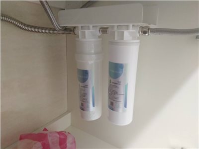 FL美亞快拆5微米+FL美亞快拆CTO雙道式洗滌除氯設備限廚下給水(過濾後原自來水龍頭出水)